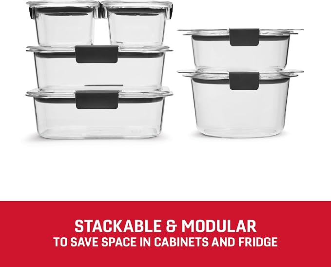 Rubbermaid Brilliance® Round and Rectangular Leak Proof Food Storage Containers - Image 4