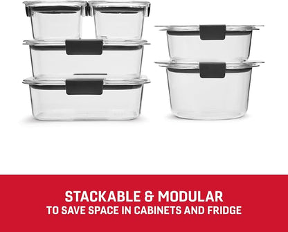 Rubbermaid Brilliance® Round and Rectangular Leak Proof Food Storage Containers - Image 4
