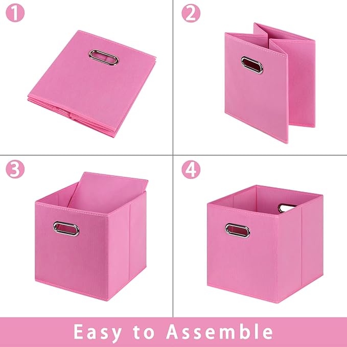 Fabric storage bins Cubes, Fabric Cube Organizer - Image 6