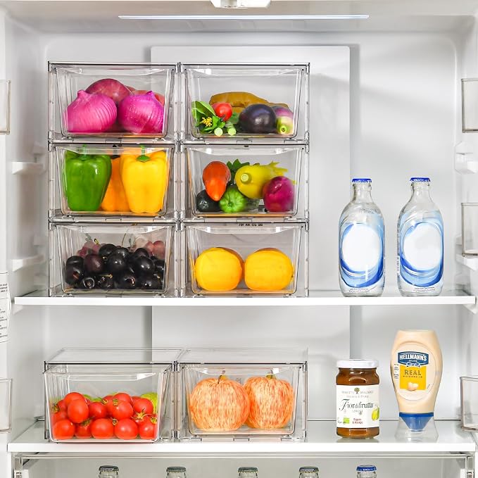 Clemate 6Pack Pantry Organizers and Storage, Foods Organizer Bins - Image 5