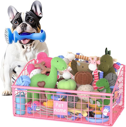 Kaiferty Indestructible Dog Toy basket, Medium Toy Box by Kaiferty