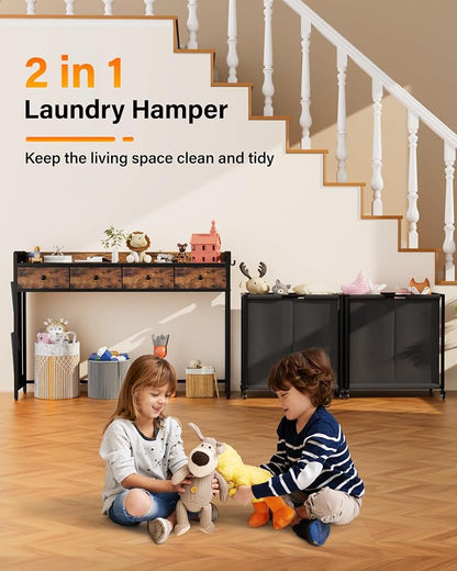Laundry Sorter 4 Section: Laundry Hamper Basket - Image 6