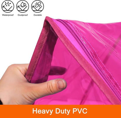Vieshful Pink 40L Clear Clothes Storage Bag - Image 3