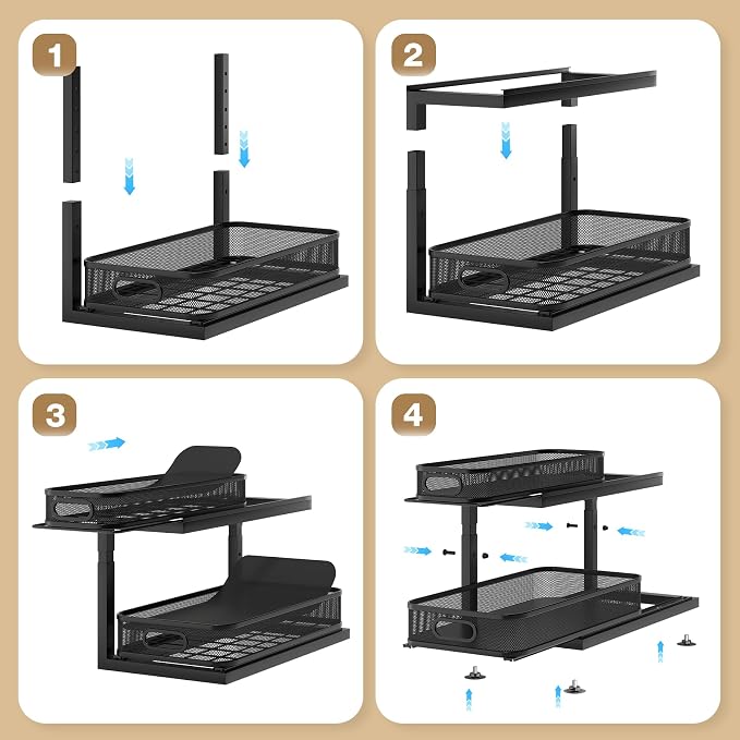 1 Pack Under Sink Storage Organizer - Image 4
