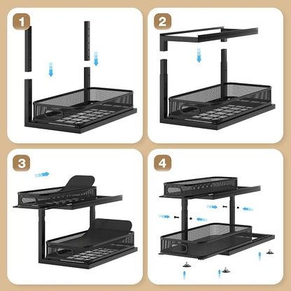 1 Pack Under Sink Storage Organizer - Image 4