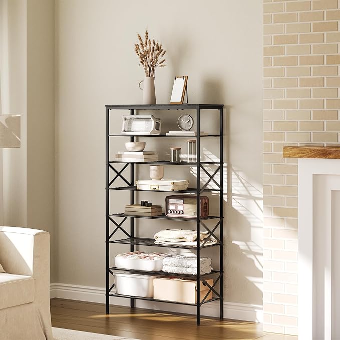 YATINEY 8 Tier Shoe Rack, Large Capacity Shoe Storage Organizer Holds 32 Pairs - Image 5