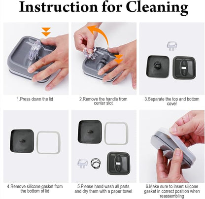 Dishwasher Pod Holder with Lid Laundry Pods Organizer 2.3L Large Capacity - Image 7