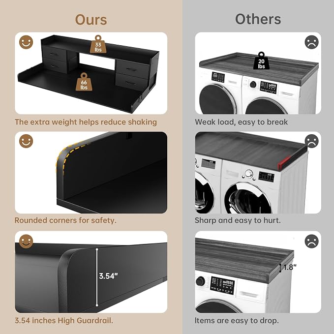 4 Drawers Washer Dryer Countertop - Image 3