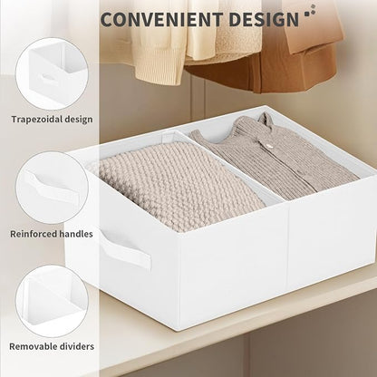 DIMJ Large Closet Shelf Organizer Bins 4 Packs - Image 4