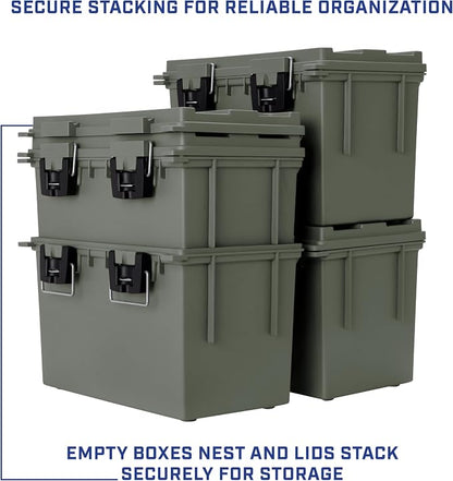 Sheffield XL Ammo Box Made in USA, Stackable Lockable Ammo Storage Box | 2 Pack - Image 7