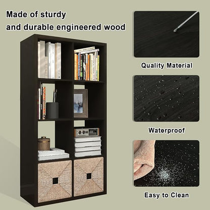 CTESNE【2026 Wooden Thick Frame 8 Cube Storage Organizer Shelf - Image 4