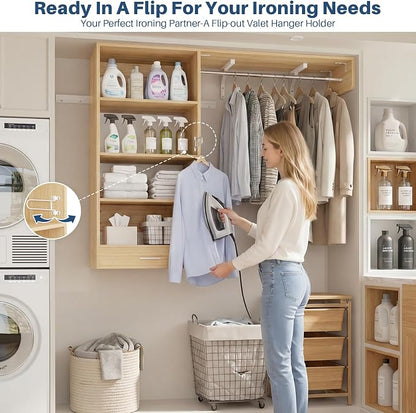 Armocity 60" Wall Mounted Laundry Room Organization - Image 4