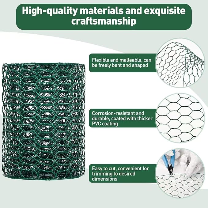 5 in×236 in Floral Wire Netting, Garden Fencing, Protect Plant & Decorate - Image 3