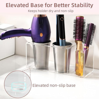 Hair Tool Organizer, Hot Tools Organizer Countertop/Wall Mount, Thick Acrylic - Image 3