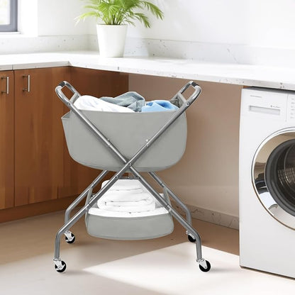 STORAGE MANIAC Collapsible Laundry Cart - Image 9
