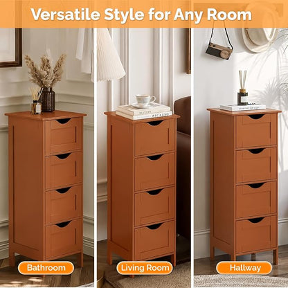 Bonnlo Skinny Bathroom Floor Storage Cabinet, Living Room - Image 7