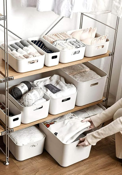 Set of 4 Plastic Storage Bin, “13.4x10.2x8'' Versatile Kitchen Pantry - Image 6