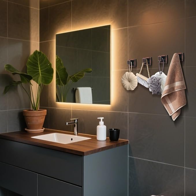 IBosins 4 Pack Towel Hooks Hand Towel Holder - Image 3