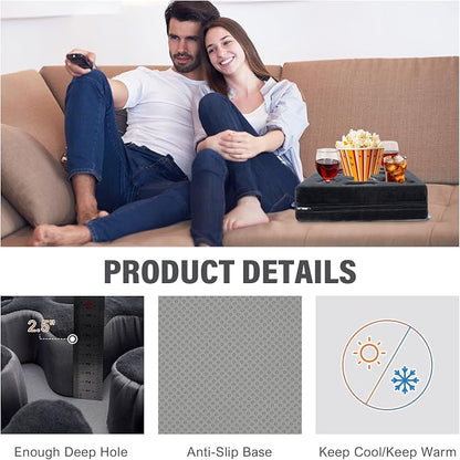 Couch Cup Holder-Sofa Cup Holder Pillow Tray Caddy Cupholder Hearted - Image 3