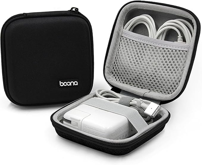 Charger Case for Macbook, Portable Tech Electronic Organizer Bag, Small Travel by Linpr