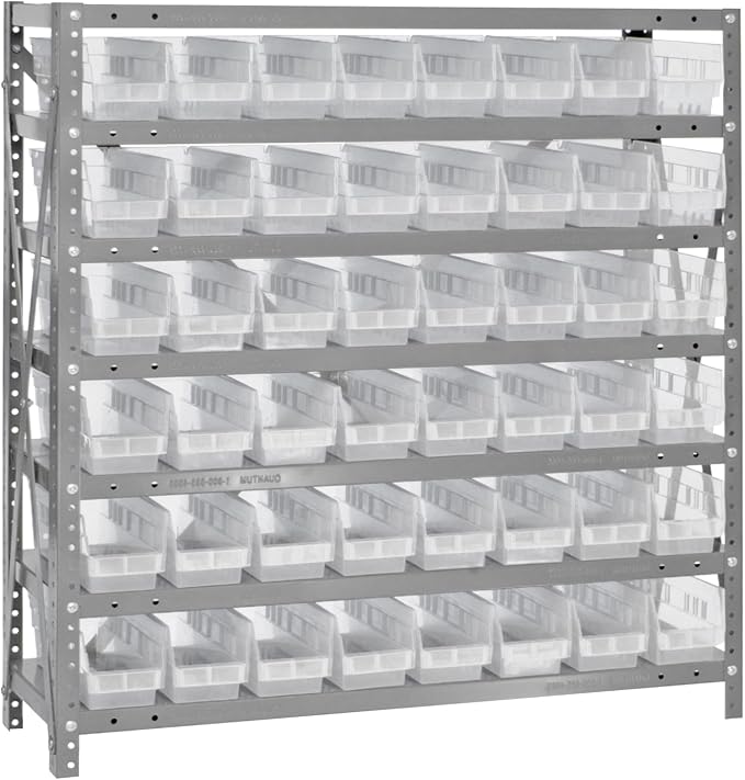 Quantum Storage Systems 1239-101CL Clear-View Sloped Shelving Unit by QuantumStorageSystems