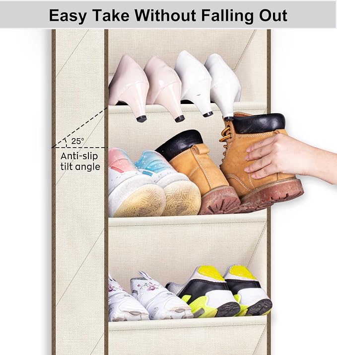 SLEEPING LAMB Over The Door Shoe Organizer - Image 4