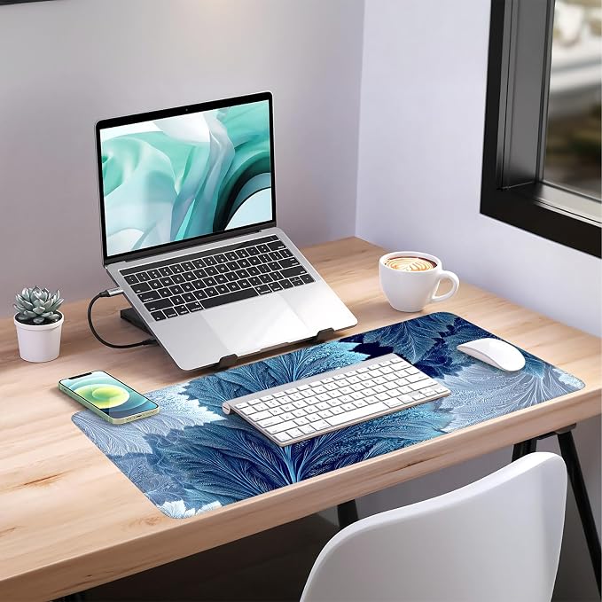 Leaves Gaming Mouse Pad 35.4"x15.7"Desk Mat Anti-Slip Rubber Base & Durable - Image 7