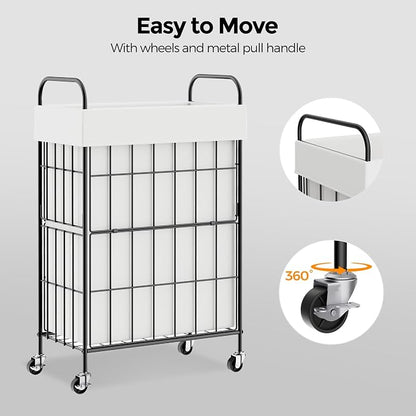 Slim Laundry Hamper, 60L Laundry Basket - Image 4