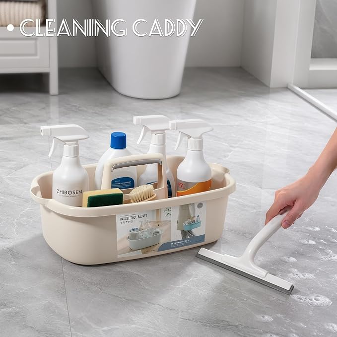Large Cleaning Supplies Caddy Portable Shower Basket Supply Organizer - Image 4