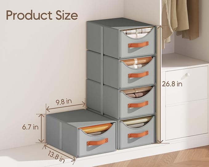 Homsorout Stackable Storage Drawers - Image 3