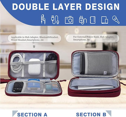 CAAORDKSO Electronic Organizer Travel Case, Cord Organizer Travel Cable - Image 3
