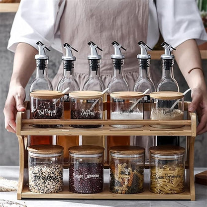 278 Pcs Clear Spice Jar Labels Preprinted Set, Waterproof Pantry Labels Stickers - Image 4