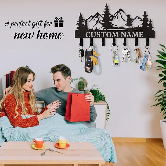 Personalized Custom Mountain Theme Key Holder - Image 7