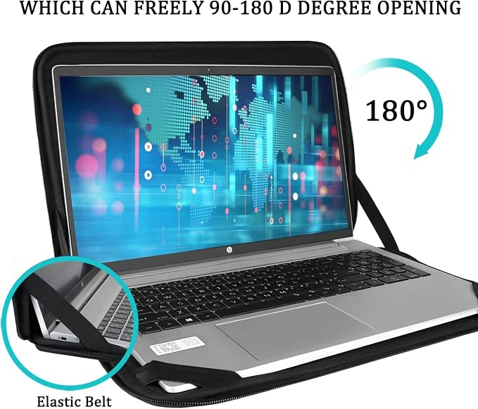 Laptop Sleeve 15 inch, Shockproof Protective Computer Carrying Cover - Image 2