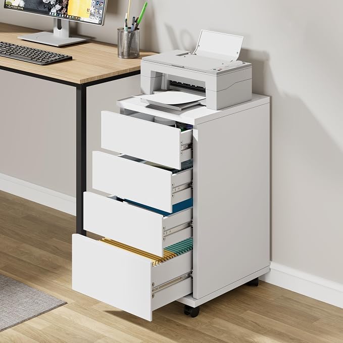 BOTLOG 4-Drawer Chest, Wood Storage Cabinet by BOTLOG