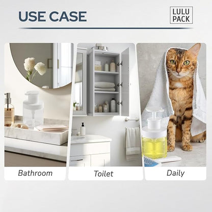 Lulupack Pump Bottle Dispenser for Soap - 8 oz Plastic Empty Container for - Image 7