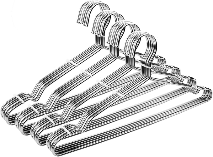 Coat Hangers 40 Pack Clothes Hangers, Seropy Metal Hanger Heavy Duty Wire by SeropyDirect