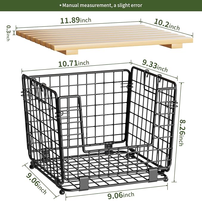 Wire Storage Basket for Kitchen Pantry: GGIU Stackable Kitchen Counter - Image 6