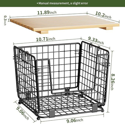 Wire Storage Basket for Kitchen Pantry: GGIU Stackable Kitchen Counter - Image 6