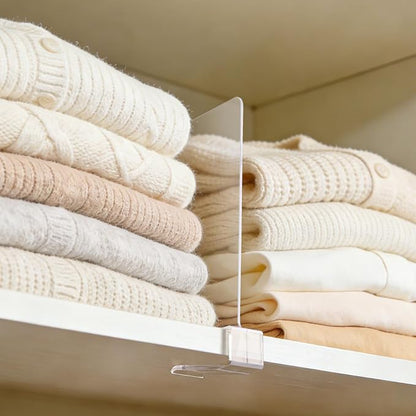LoveBB 12 Pack Shelf Dividers for Closet Organizers and Storage - Image 2