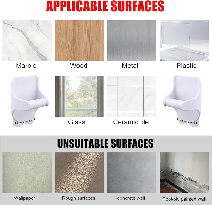 8Pcs Wall Mount Spray Bottle Holder, No Damage Strong Adhesive Bottle Hooks - Image 5