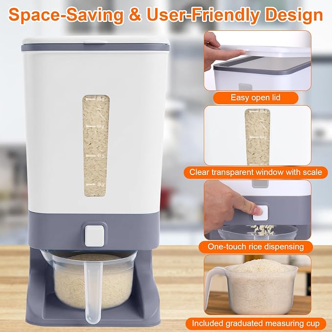 Mity rain Rice Dispenser 20 Lbs - Image 2