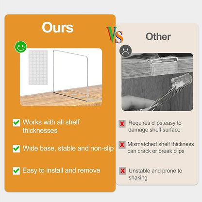 SortNStore Shelf Dividers for Closet Organization: 10" Tall x 12" Deep - Image 7