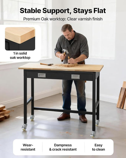 VEVOR 48-inch Workbench, 1500 lbs Load Capacity, Garage Workbench - Image 4