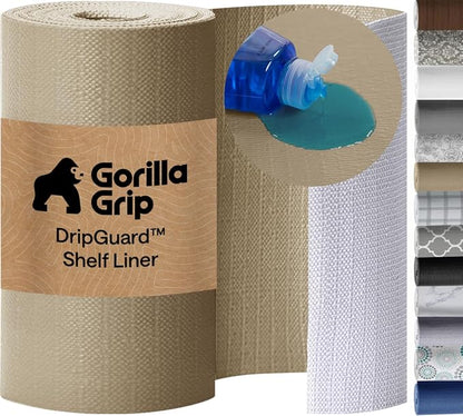 GORILLA GRIP DripGuard Shelf Liner, Non-Adhesive Drawer and Kitchen Cabinet by Unknown