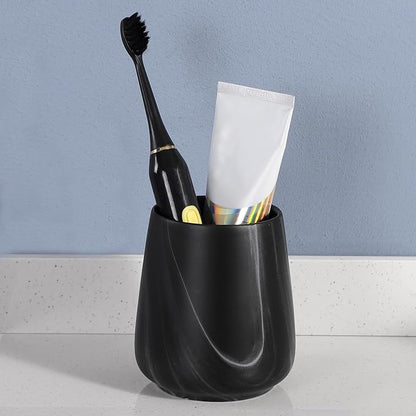 Marble Black Toothbrush Holder for Bathroom - Image 2