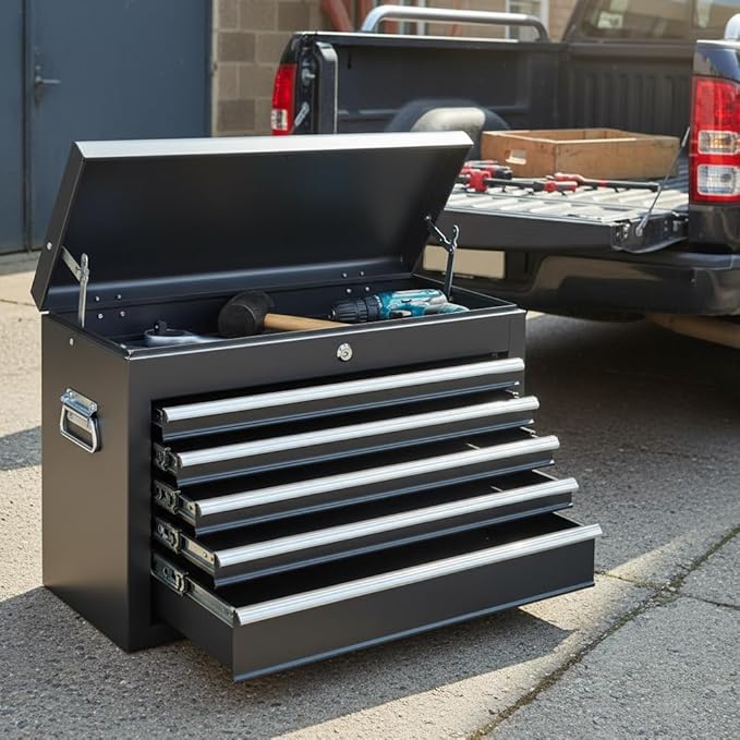 Metal Tool Box Organizer | Lockable Tool Chest | Toolbox - Image 3