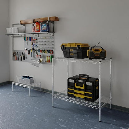 21" Deep x 36" Wide x 34" Height Wire Shelving Kit | 2-Tier | NSF Commercial - Image 2