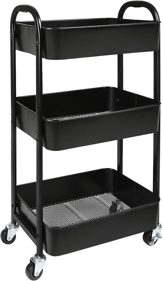 3-Tier Rolling Utility Cart by MAXHouser