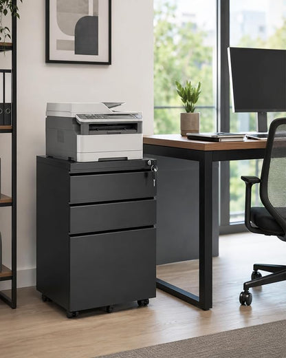 3 Drawer Mobile File Cabinet - Image 2